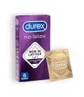 NO LATEX DUREX CONDOMS 6 UNITS