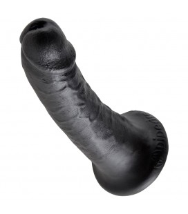 DILDO REALÍSTICO KING COCK 6” PRETO