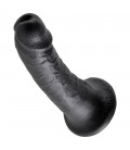 DILDO REALÍSTICO KING COCK 6” PRETO