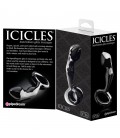 PLUG ANAL EM VIDRO ICICLES Nº46 PRETO