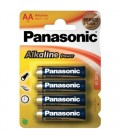 4 PILHAS AA ALCALINAS PANASONIC