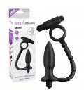 PLUG COM ANEL VIBRATÓRIO ASS KICKER WITH COCKRING ANAL FANTASY