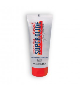 LUBRIFICANTE À BASE DE ÁGUA COM EFEITO CALOR WARMING ANAL SUPERGLIDE HOT™ 100ML