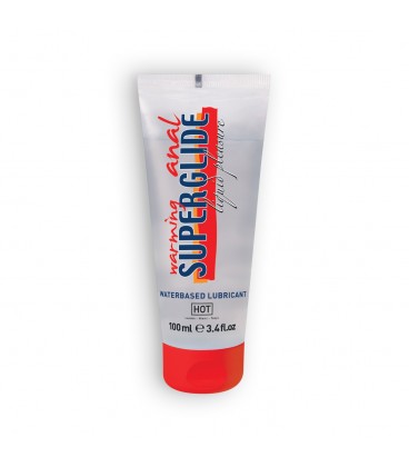 LUBRIFICANTE À BASE DE ÁGUA COM EFEITO CALOR WARMING ANAL SUPERGLIDE HOT™ 100ML