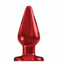 PLUG ANAL EM ACRÍLICO BOTTOM LINE MODEL 2 5” VERMELHO