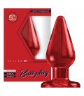 BOTTOM LINE MODEL 2 5” ACRYLIC BUTT PLUG RED