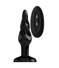 BOTTOM LINE MODEL 5 5” RUBBER VIBRATING BUTT PLUG BLACK