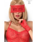 BODY WITH BLINDFOLD AND GLOVES CR-3882 RED
