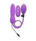 OUCH! INFLATABLE VIBRATING SILICONE TWIST PURPLE