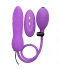 OUCH! INFLATABLE VIBRATING SILICONE TWIST PURPLE