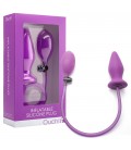 OUCH! INFLATABLE SILICONE ANAL PLUG PURPLE