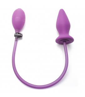 OUCH! INFLATABLE SILICONE ANAL PLUG PURPLE