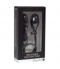 DILDO INFLABLE DE SILICONA OUCH! TWIST NEGRO
