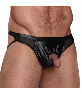 SLIP JOCK PROLONG PANEL JOCK MALE POWER NEGRO