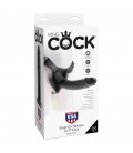 KING COCK 9” REALISTIC STRAP-ON BLACK