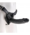 KING COCK 9” REALISTIC STRAP-ON BLACK