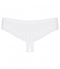 OBSESSIVE ALABASTRA CROTCHLESS THONG WHITE