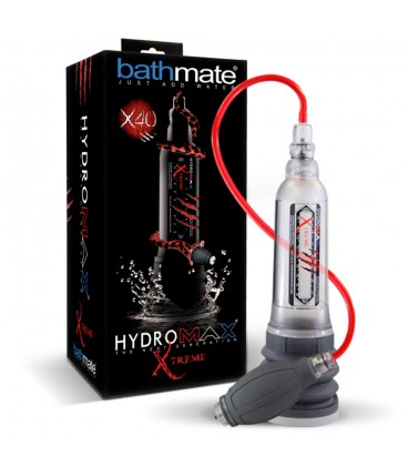 BATHMATE HYDROMAX XTREME X40 PUMP WITH ACCESSORIES CLEAR