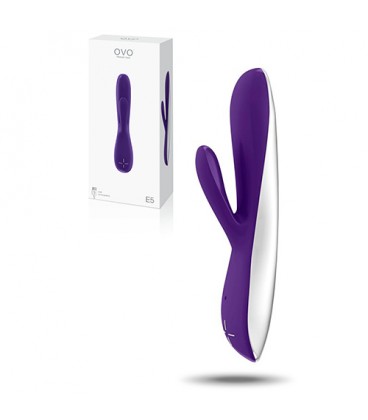 VIBRADOR RECARREGÁVEL E5 OVO ROXO