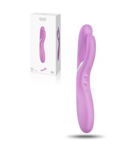 OVO E6 RECHARGEABLE DOUBLE VIBRATOR PINK