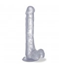 REALROCK 10,6” REALISTIC DILDO WITH BALLS CLEAR