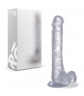 DILDO REALÍSTICO COM TESTÍCULOS REALROCK 10,6” TRANSPARENTE