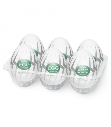 PACK WITH 6 TENGA EGG THUNDER MASTURBATORS