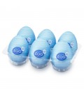 CAIXA COM 6 MASTURBADORES TENGA EGG WAVY COOL EDITION