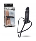 10'' HOLLOW STRAP-ON FETISH FANTASY EXTREME BLACK