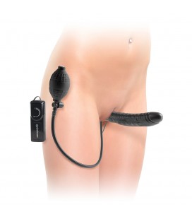 STRAP-ON SIN TIRANTES INFLABLE CON VIBRACIÓN FETISH FANTASY SERIES NEGRO