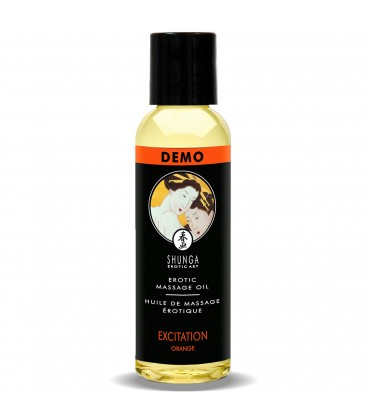 ÓLEO DE MASSAGEM SHUNGA EXCITATION LARANJA 60ML