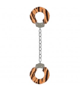 ALGEMAS PARA OS TORNOZELOS COM PELUCHE FURRY ANKLE CUFFS TIGRE