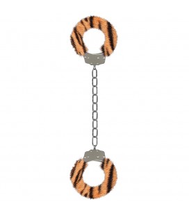 FURRY ANKLE CUFFS TIGER