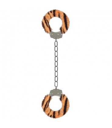 ALGEMAS PARA OS TORNOZELOS COM PELUCHE FURRY ANKLE CUFFS TIGRE