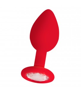 PLUG ANAL DIAMOND BUTT PLUG REGULAR VERMELHO