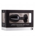 LARGE DIAMOND BUTT PLUG BLACK