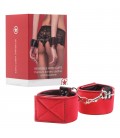 ALGEMAS OUCH! REVERSIBLE WRIST CUFFS VERMELHAS E PRETAS