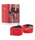 ESPOSAS OUCH! REVERSIBLE WRIST CUFFS ROJAS Y NEGRAS