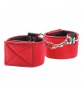 ESPOSAS OUCH! REVERSIBLE WRIST CUFFS ROJAS Y NEGRAS