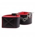 OUCH! REVERSIBLE WRIST CUFFS RED AND BLACK