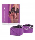 OUCH! REVERSIBLE WRIST CUFFS PURPLE AND BLACK