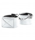 ALGEMAS OUCH! REVERSIBLE WRIST CUFFS BRANCAS E PRETAS