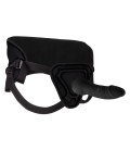 STRAP-ON OUCH! DELUXE SILICONE 25,5CM PRETO