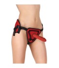 STRAP-ON OUCH! DELUXE SILICONE 20,5CM ROJO