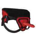 STRAP-ON OUCH! DELUXE SILICONE 20,5CM ROJO