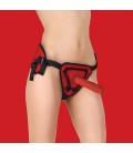 STRAP-ON OUCH! DELUXE SILICONE 20,5CM ROJO