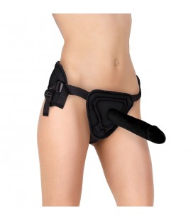 STRAP-ON OUCH! DELUXE SILICONE 25,5CM PRETO