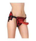 STRAP-ON OUCH! DELUXE SILICONE 20,5CM VERMELHO