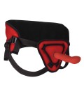 STRAP-ON OUCH! DELUXE SILICONE 20,5CM VERMELHO