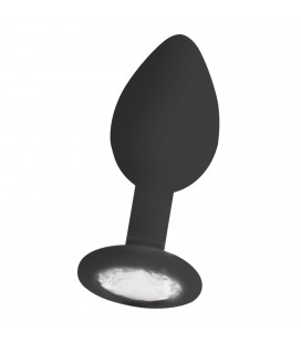 PLUG ANAL DIAMOND BUTT PLUG REGULAR NEGRO